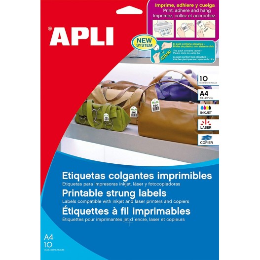 ETIQUETTE A FIL IMPRIMABLE  28X43MM - PAQUET DE 150