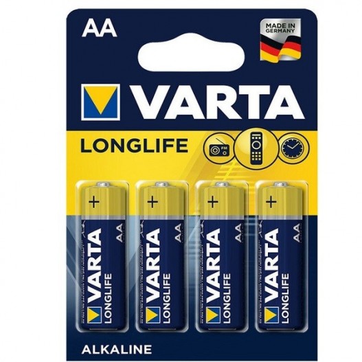 4X PILES AA VARTA LONGLIFE LR06 1.5V - 5157