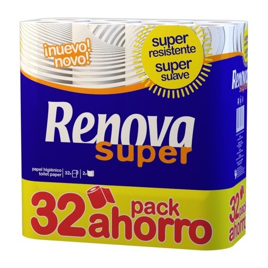 32 ROULEAUX PAIPER HYGIENIQUE SUPER RENOVA