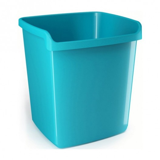 CORBEILLE A PAPIER 15L ARDA -TURQUOISE