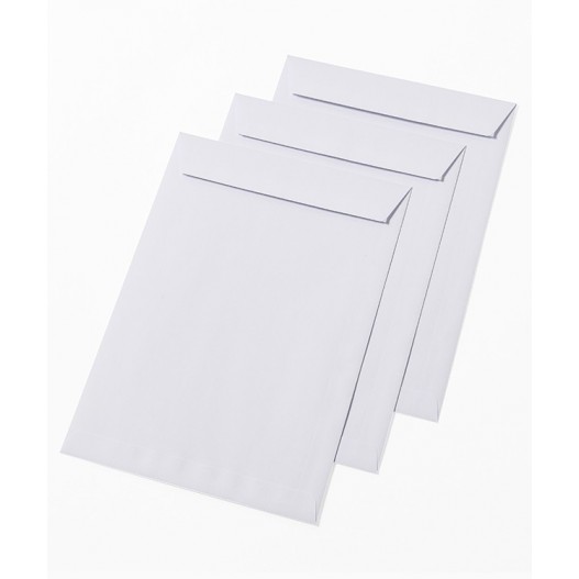 PAQUET DE 100 POCHETTES BLANCHES 229*324MM - 100G/M²