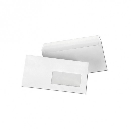 PACK DE 500 ENVELOPPES BLANCHES 11x22 AVEC FENETRES...