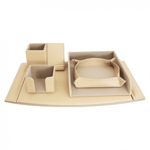 GARNITURE DE BUREAU SCRIBE PRESTIGE - BEIGE