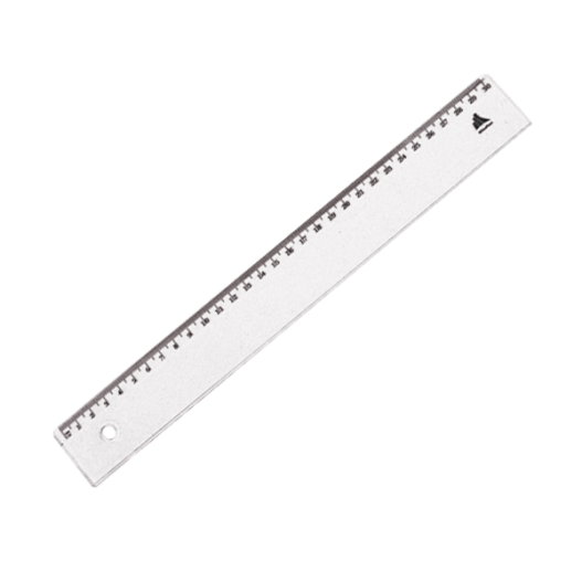 Ruler, Clear Plastic, Flexible, 12 / 30cm (#5462)