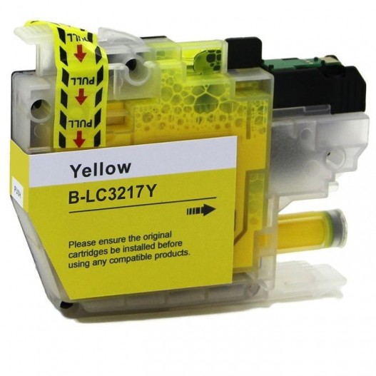 CARTOUCHE ADAPTABLE BROTHER LC3217 YELLOW