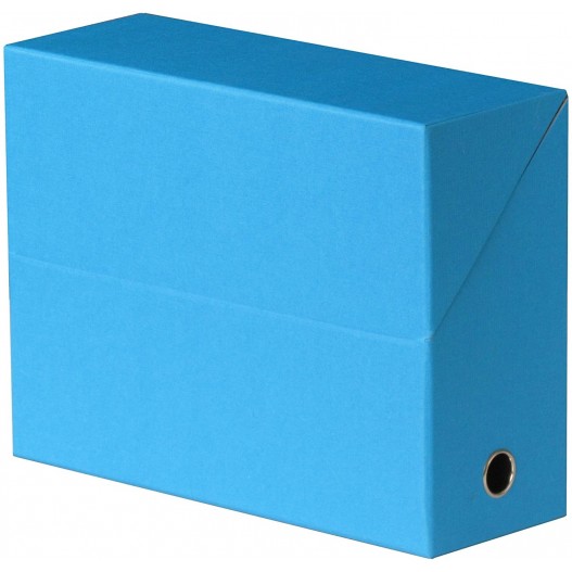 BOITE DE TRANSFERT EN CARTON 34*25*9CM - BLEU