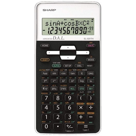 CALCULATRICE SCIENTIFIQUE SHARP  EL-531TH - BK