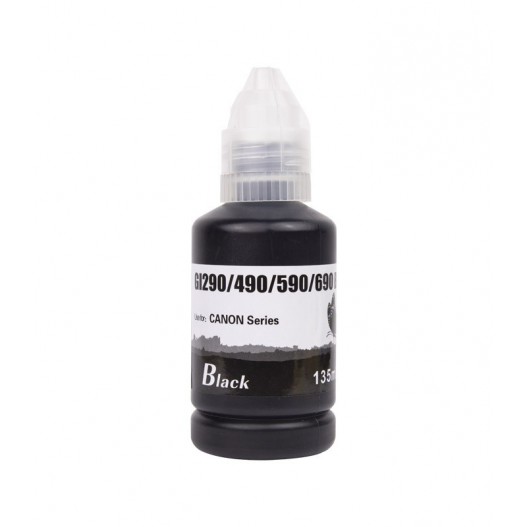 BOUTEILLE D'ENCRE ADAPTABLE GI 490 CANON 135 ML - BLACK