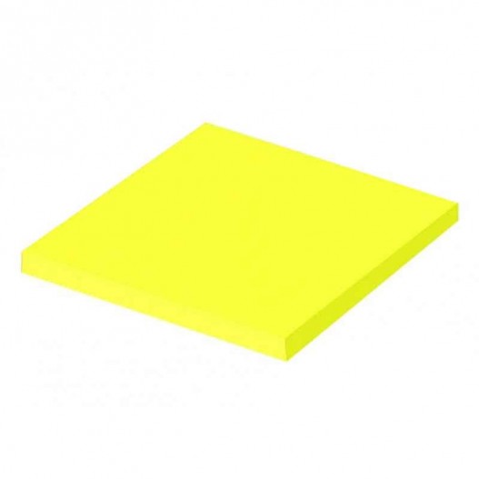 STICK NOTE 76 *76MM FLUO 100 FEUILLES - JAUNE