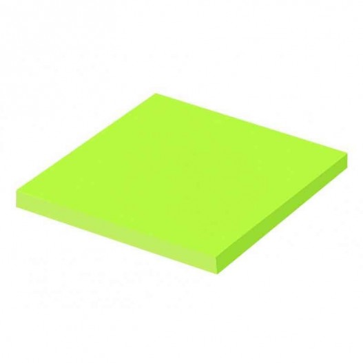 STICK NOTE 76 *76MM FLUO 100 FEUILLES - VERT