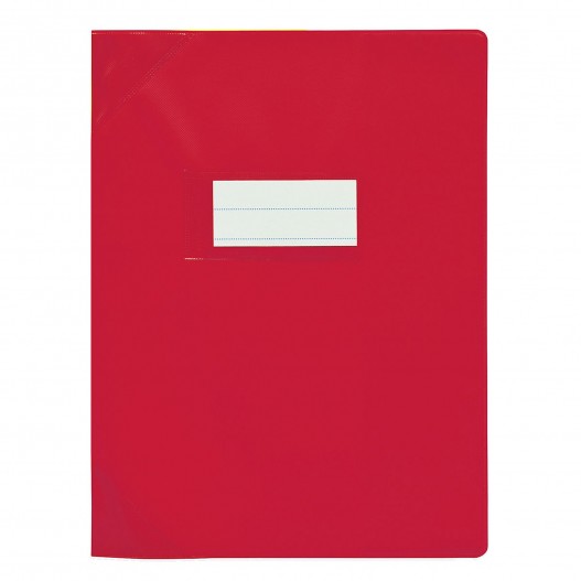 PROTEGE CAHIER LINO 17*22 PM - ROUGE