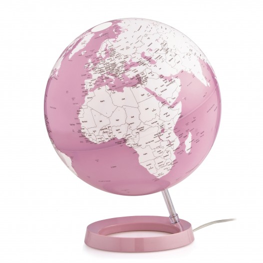 GLOBE TERESSTRE ROSE PASTEL D30  - TECNODATTICA