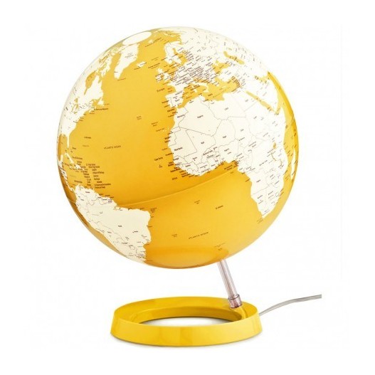 GLOBE TERESSTRE JAUNE PASTEL D30  - TECNODATTICA