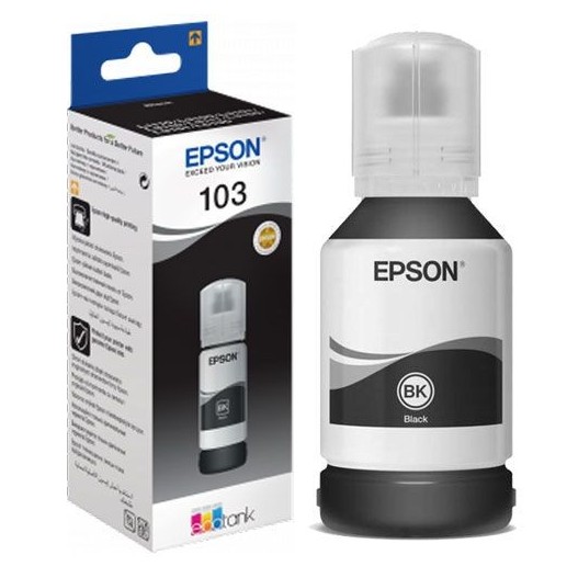 BOUTEILLE D'ENCRE ORIGINALE EPSON 103 - NOIR