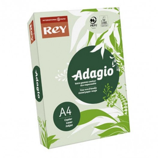 RAMETTE DE PAPIER COULEUR A4 ADAGIO - VERT PASTEL