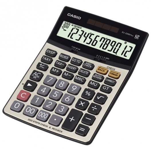 CALCULATRICE DE BUREAU CASIO DJ-220D  PLUS