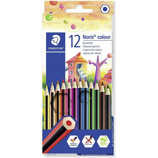 PAQUET DE 12 CRAYONS COULEUR ECO BRILLANT - STAEDTLER