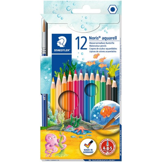 POCHETTE DE 12 CRAYONS COULEUR AQUARELLE - STAEDTLER