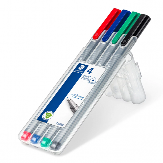 ETUI DE 4 STYLOS FINELINER TRIPLUS - STEADTLER