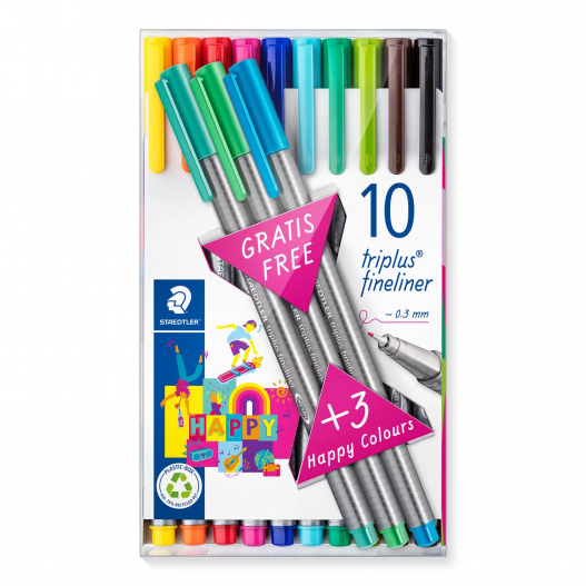 ETUI DE 13 STYLOS FINELINER TRIPLUS - STAEDTLER