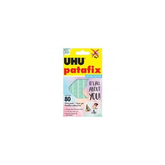 PASTILLES ADHÉSIVES UHU PATAFIX COULEUR - 80GR