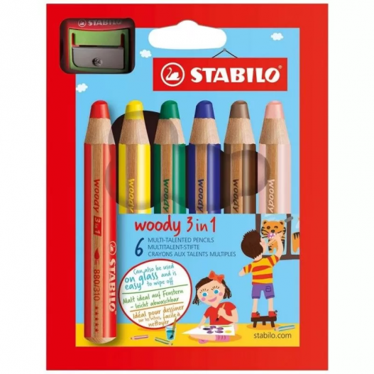 Gros Crayons de Couleur Aladine Colors Baby Jumbo - 8 couleurs vives