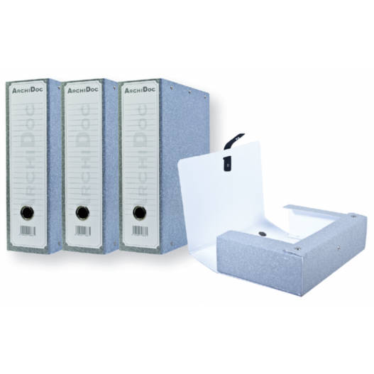 BOITE D'ARCHIVE ARCHIDOC DOS 10MM - GRIS