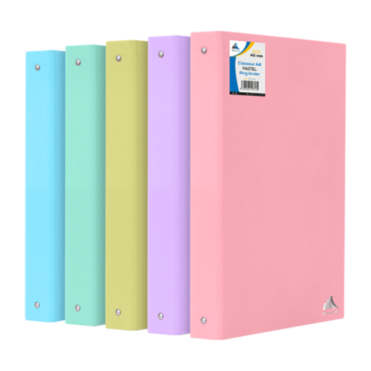 CLASSEUR EN PP SOUPLE PASTEL DOS 20 - 33C1