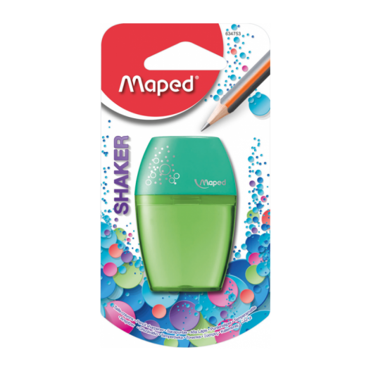 MAPED Taille-crayon 2 trous avec réservoir Shaker vert pas cher
