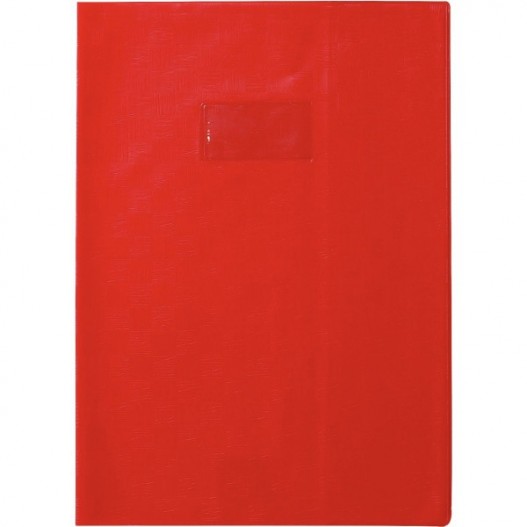 PROTEGE CAHIER LINO 21×29,7CM A4 GM - ROUGE