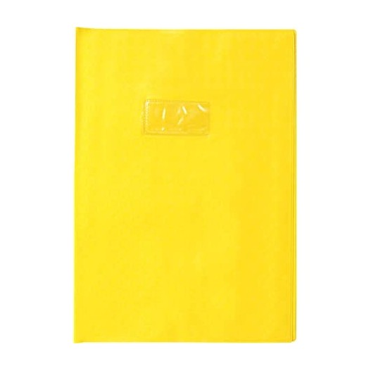 PROTEGE CAHIER LINO 24x32CM A4+ GM - JAUNE