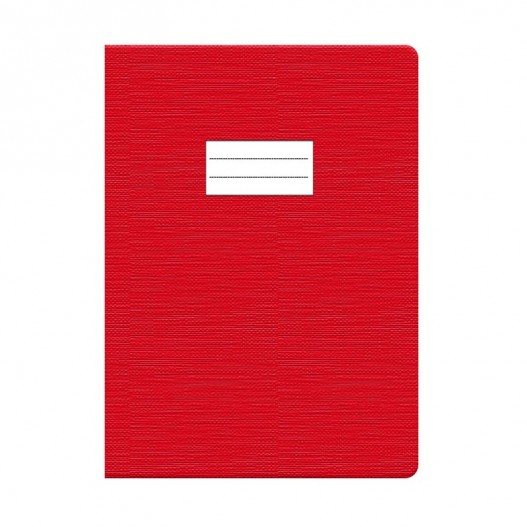 PROTEGE CAHIER LINO 24x32CM A4 GM - ROUGE