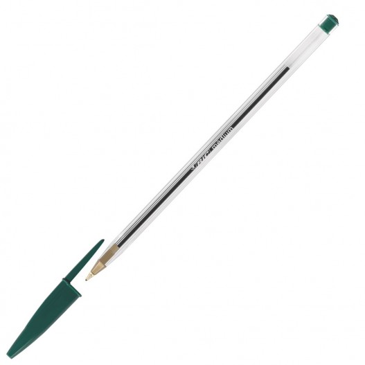 STYLO BIC A BILLE CRISTAL MEDIUM VERT