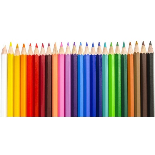 POCHETTE DE 24 CRAYON COULEUR - EXCELKIDS