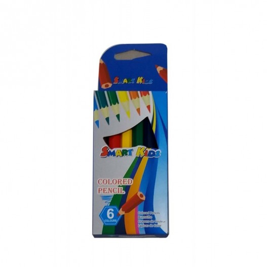 PAQUET DE 6 CRAYON COULEUR MINI 6/9 PM - EXCELKIDS