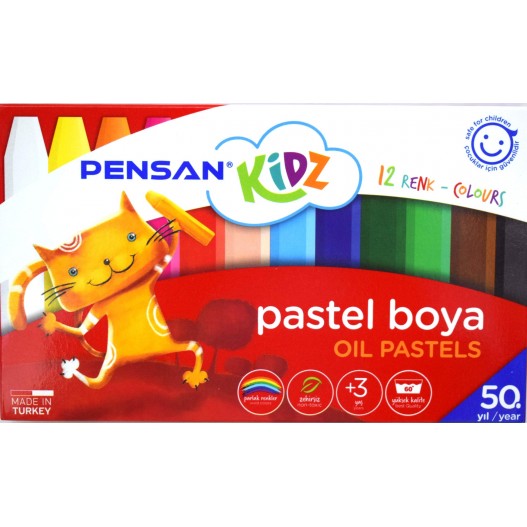 PASTEL A L'HUILE WAX DE 12 JUMBO GM - PENSAN