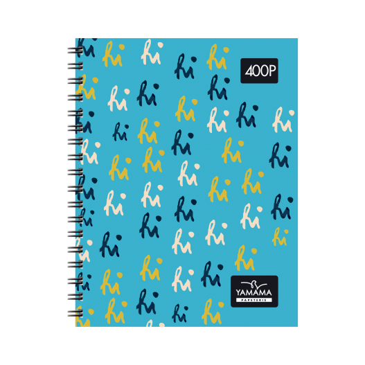 CAHIER AVEC SPIRALE WIRO 400 PAGES A4 GM 70GR - YAMAMA