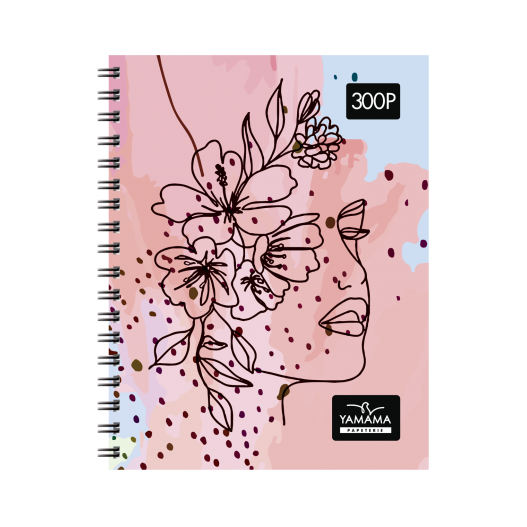 CAHIER AVEC SPIRALE WIRO 300 PAGES A4 GM 70GR - YAMAMA