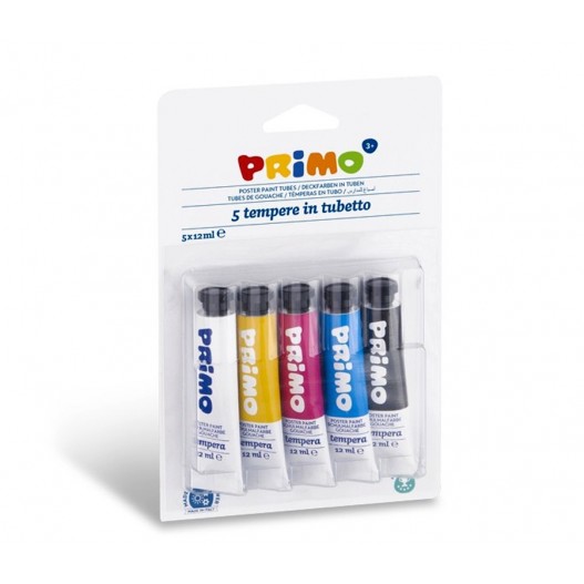 PAQUET DE 5 TUBE GOPUACHE 12ML - PRIMO