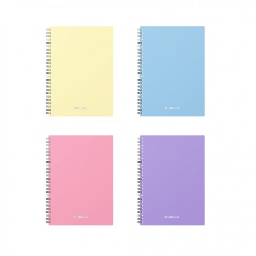 CARNET AVEC SPIRALE 80 FEUILLES A5 EN PP COULEUR...