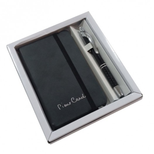 BLOC NOTE 9*14.5 CM + STYLO IN BOX PIERRE CARDIN - PC14