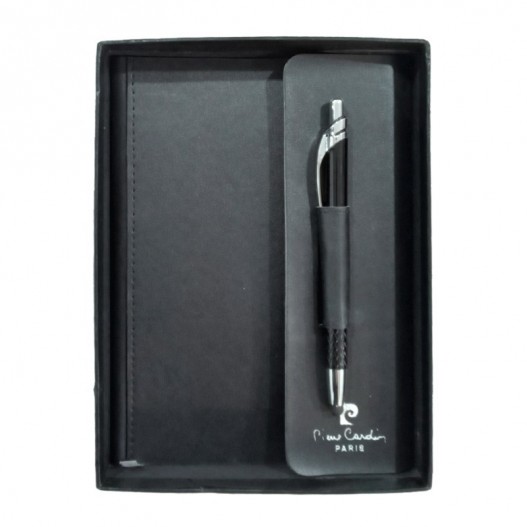 BLOC NOTE 14*19 + STYLO IN BOX PIERRE CARDIN - PC17