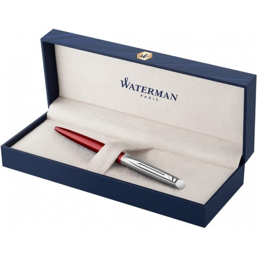 Stylo Plume Waterman Man 200 - Rouge Et Noir Façon Minéral - Plume Or F - Occasion Avec écrin