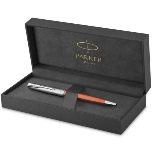 STYLO A BILLE SONNET METAL ROUGE PARKER 6851