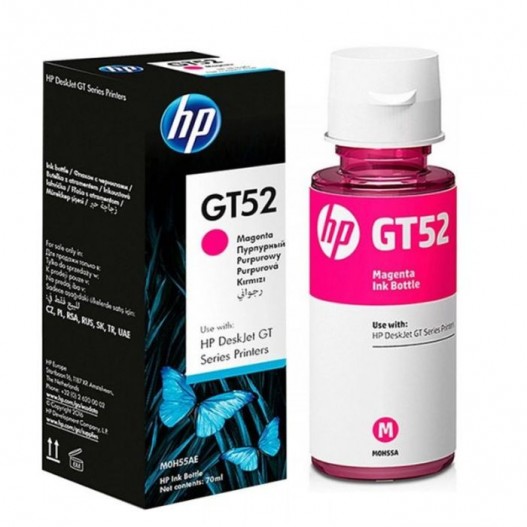 BOUTEILLE D'ENCRE ORIGINALE HP GT52  -70ML MAGENTA