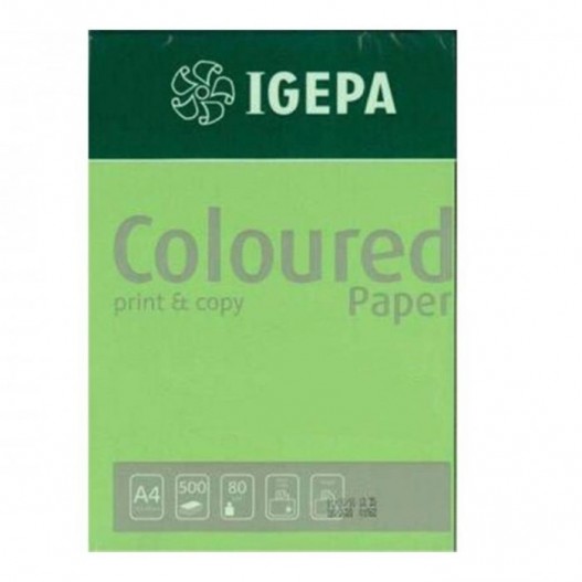 RAME PAPIER COULEUR A4 -500 FEUILLES VERT PASTEL