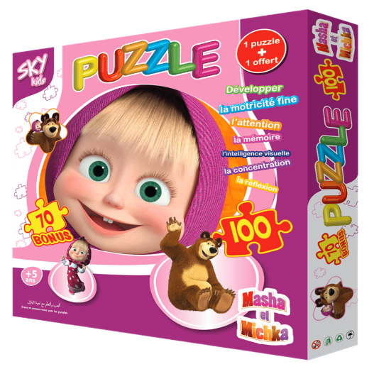 JEUX DE PUZZLE MASHA 170 PIECES