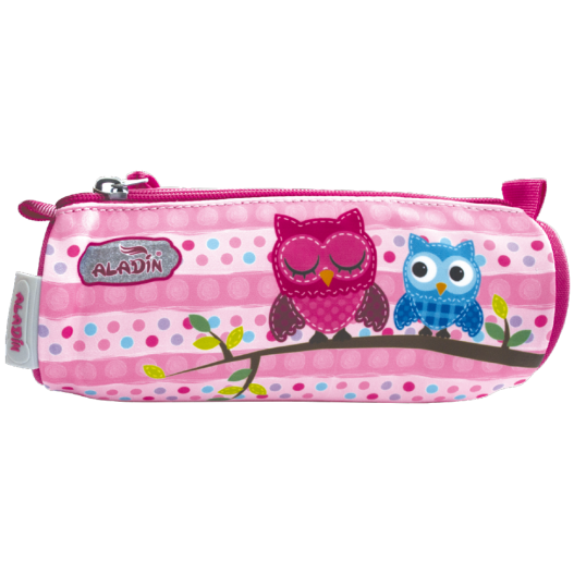 TROUSSE CYLINDRIQUE 20*7.5CM HIBOU- ALADIN