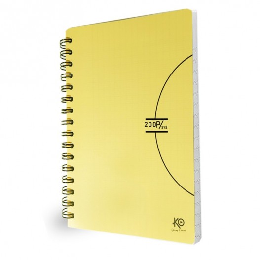 CAHIER WIRO 200 PAGES UNI PASTEL A4 GM COUV PP 80GR KO