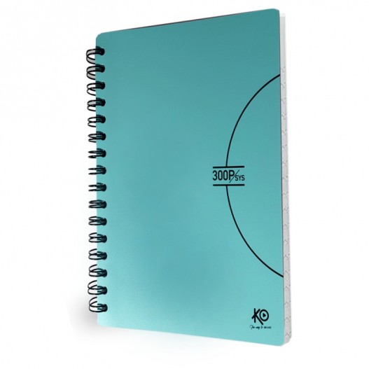 CAHIER WIRO 300 PAGES UNI PASTEL A4 GM COUV PP 80GR KO